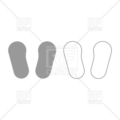 400x400 Baby Footprint Icon Vector Image Of Signs, Symbols, Maps
