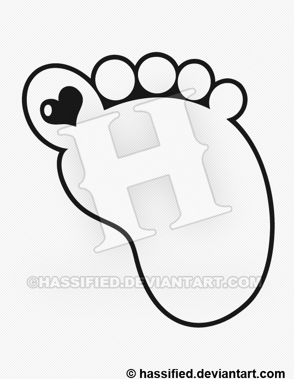 590x760 Baby Footprint
