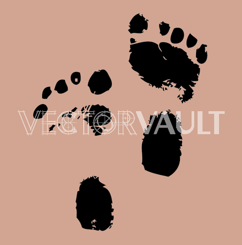 495x500 Buy Vector Baby Foot Print Icon Logo Graphic Royalty Free Vectors