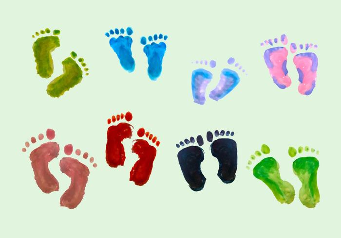 700x490 Free Vector Paint Baby Footprints Free Vectors Ui Download