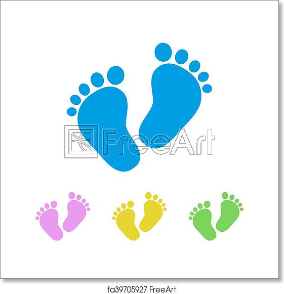 561x581 Free Art Print Of Baby Footprints