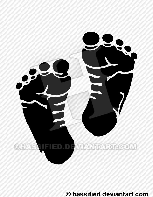 590x760 Baby Footprints