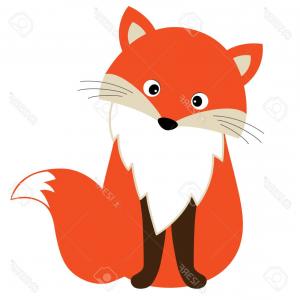 300x300 Photostock Vector Vector Cute Cartoon Fox Baby Fox Vector