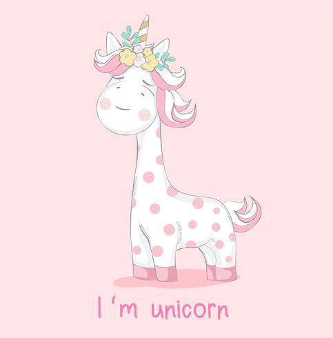 483x490 Cute Baby Giraffe Cartoon Hand Drawn Style, For Printing,product,t