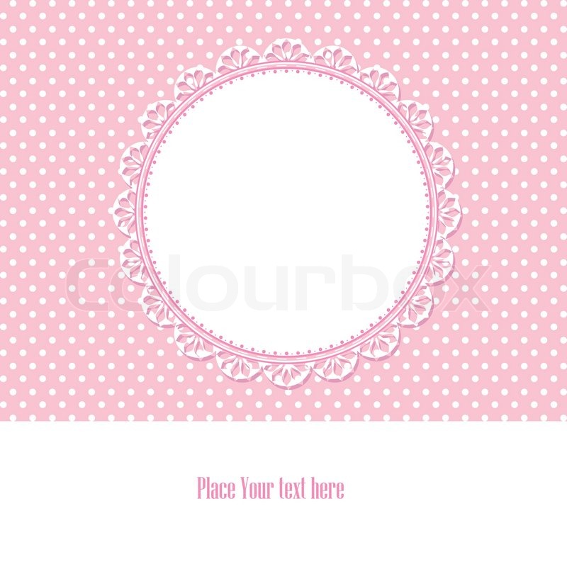 800x800 Baby Shower Card For Baby Girl, With Stock Vector Colourbox