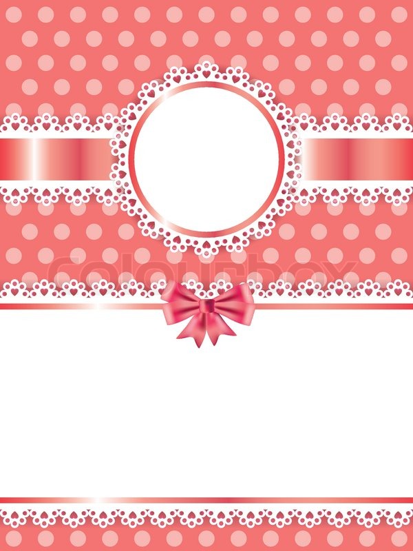 600x800 Children Pink Frame For Girl Vector Stock Vector Colourbox