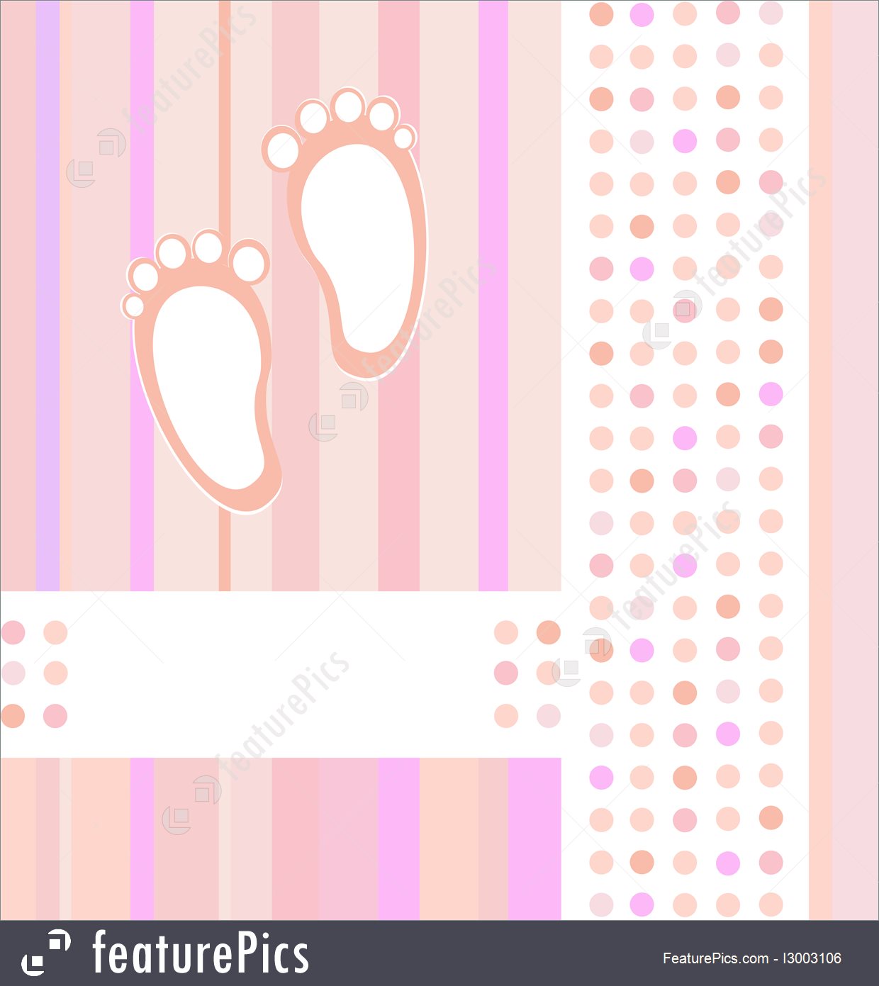 1240x1391 Templates Baby Girl Announcement Card Background Vector
