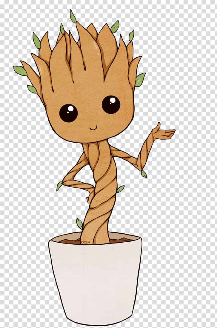 727x1099 Groot Plant Illustration, Baby Groot Rocket Raccoon Rocket