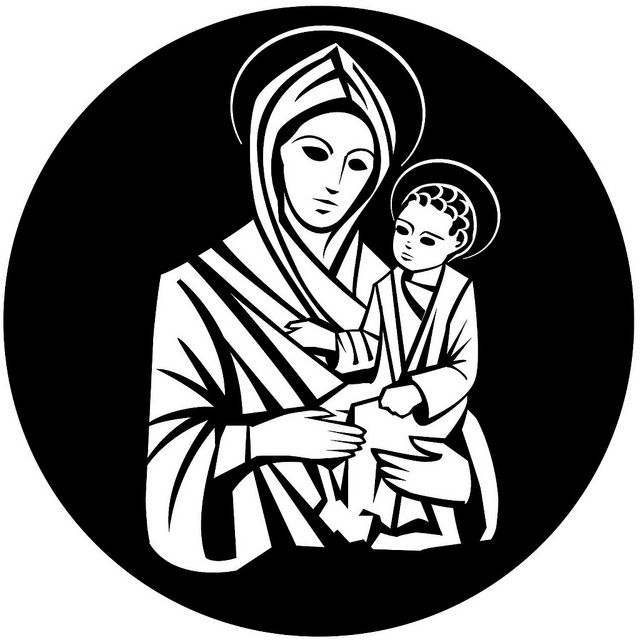 640x640 Mary And Jesus Vector Image Religious Free Vectors Virgin