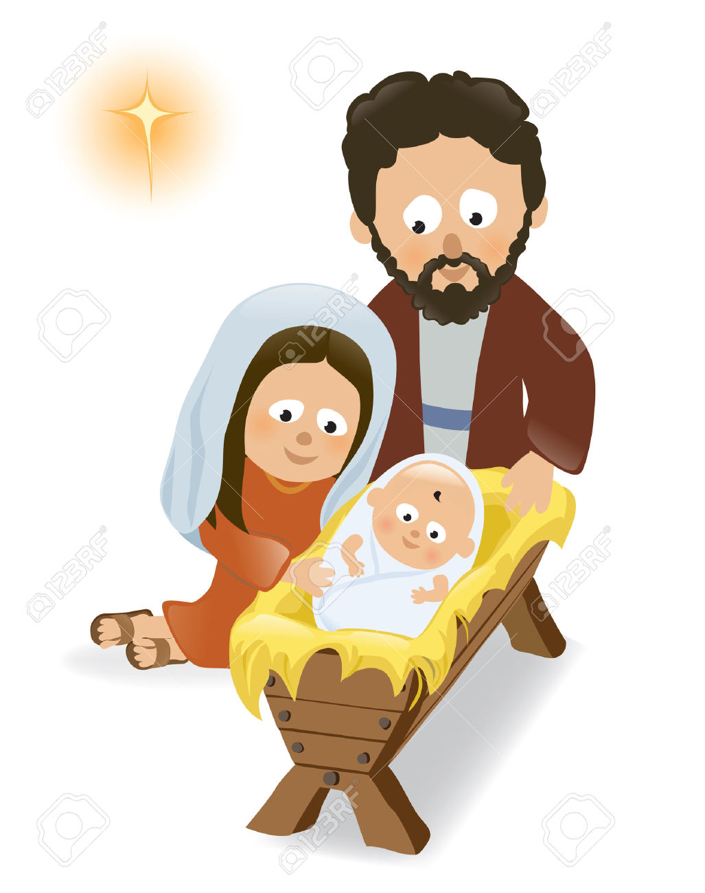 1027x1300 Cartoon Baby Jesus Group With Items