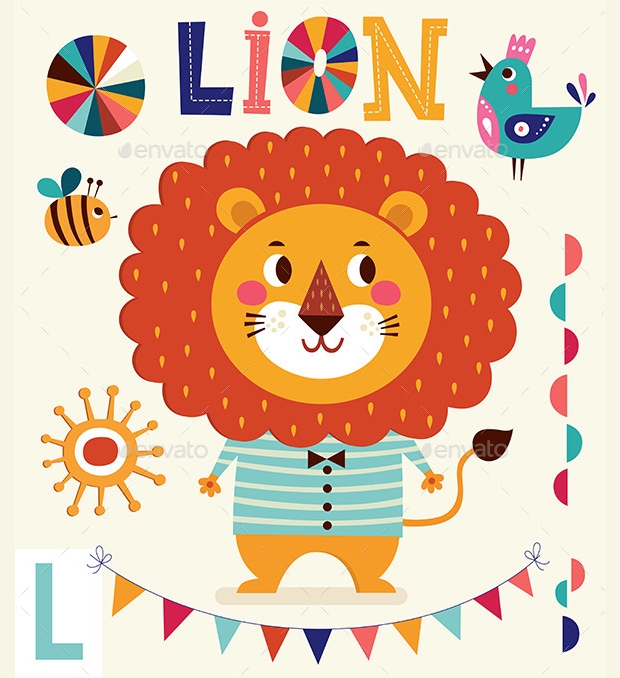 Baby Lion Vector