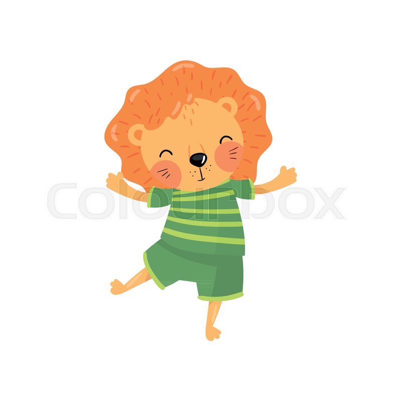 800x800 Cartoon Character Of Baby Lion In Stock Vector Colourbox