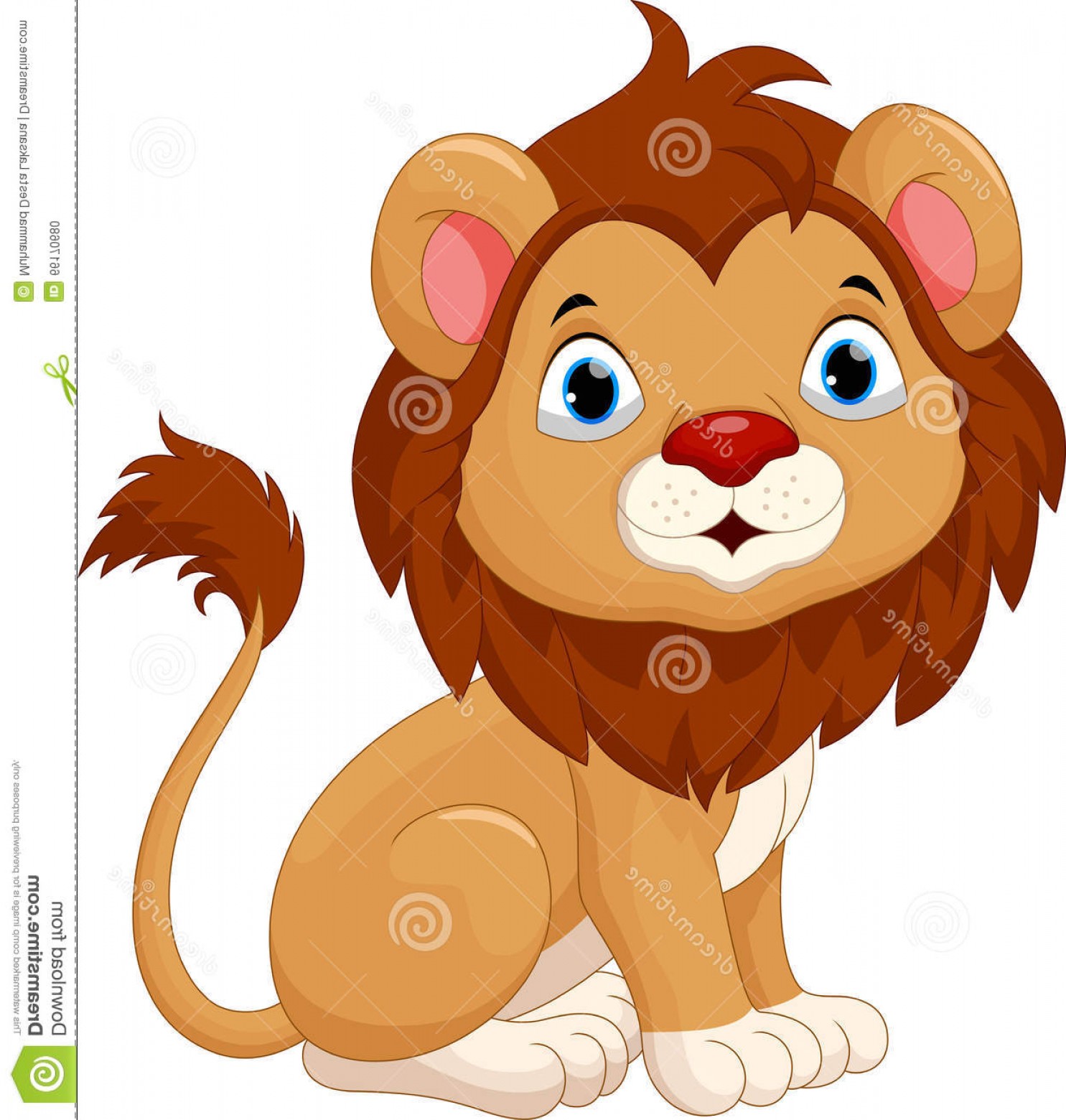 1485x1560 Lion Cartoon Sitting Vector Catchsplace