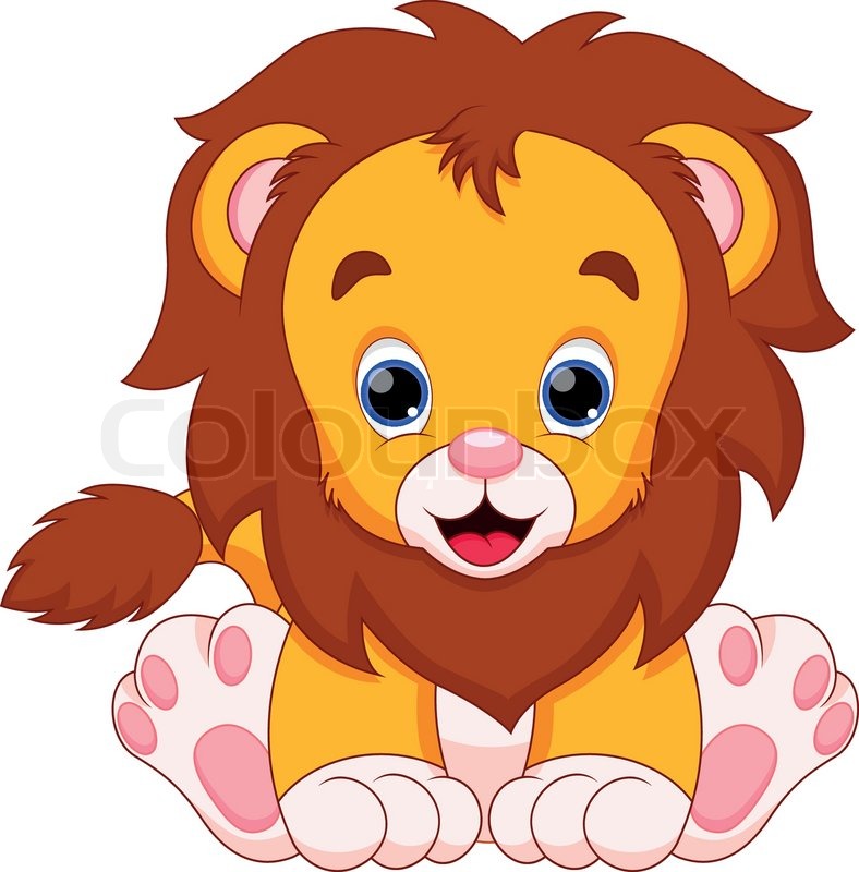 788x800 Lion Babies Are Cute And Adorable Stock Vector Colourbox