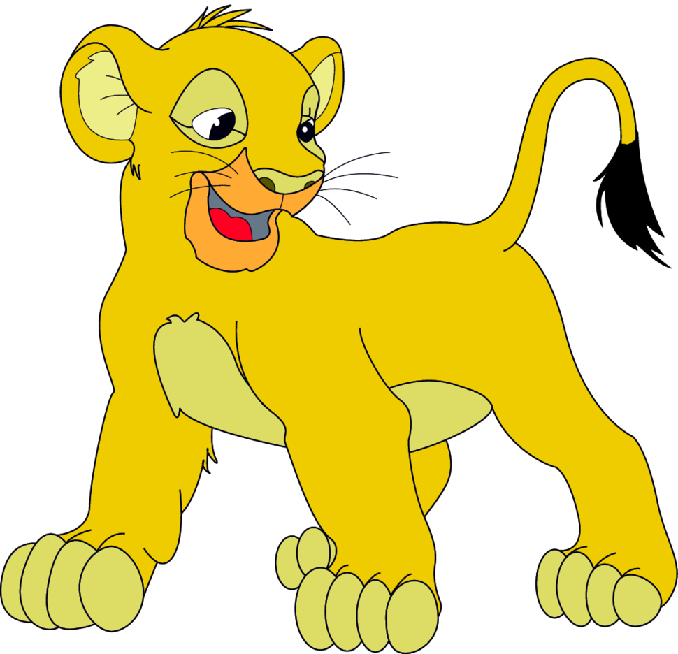 970x936 Baby Lion Cartoon Character Free Vector Freevectors