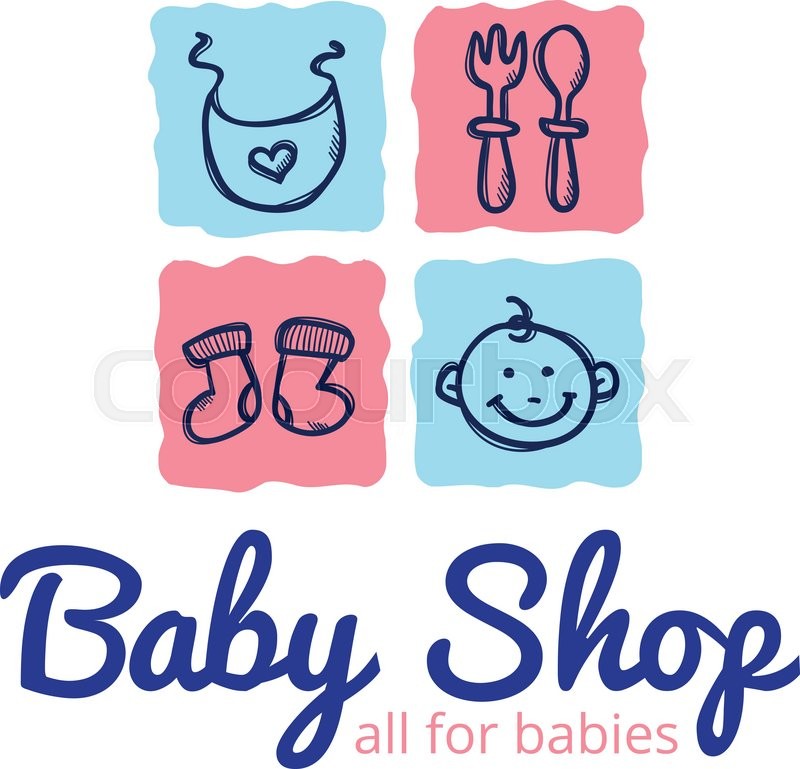 Vector Cute Baby Shop Logo In Doodle Stock Vector Colourbox 800x769 Vector Cute Baby Shop Logo In Doodle Stock Vector Colourbox