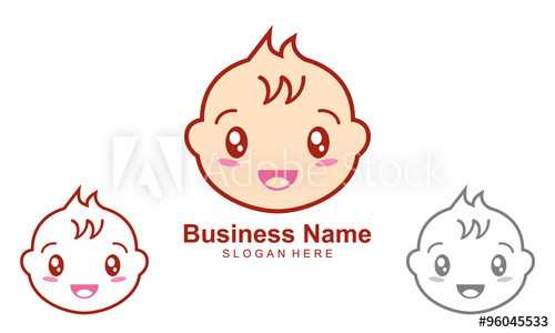 Baby Logo, Baby And Kids Vector Logo Design 500x300 Baby Logo, Baby And Kids Vector Logo Design