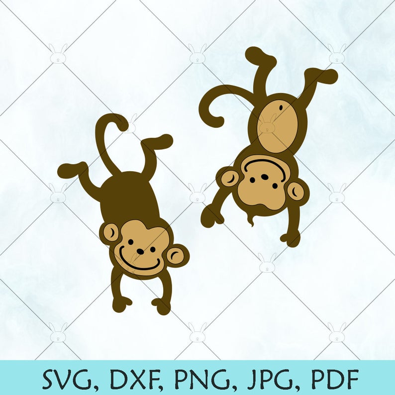 794x794 Monkeys Monkey Baby Monkey Silhouette Monkey Etsy