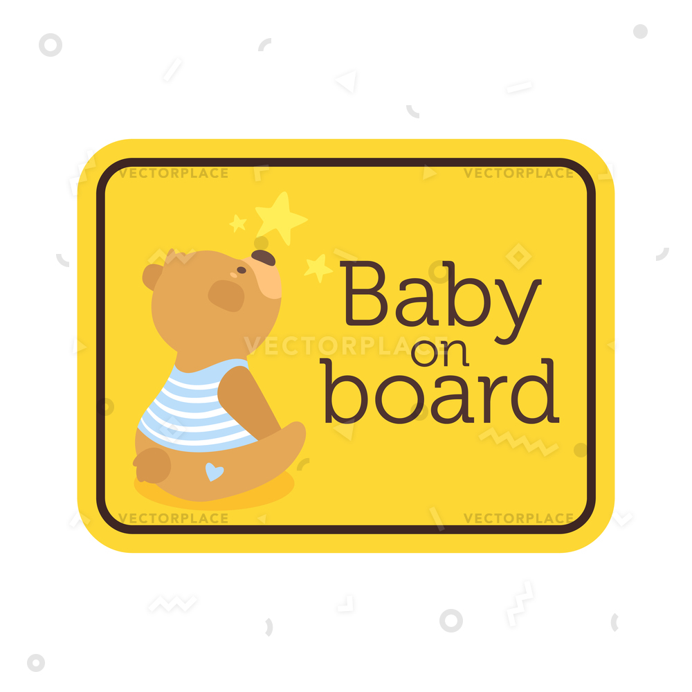 Baby On Board Vector