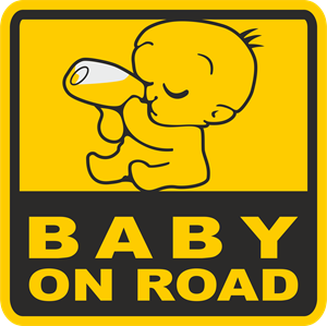 300x299 Baby On Road Logo Vector