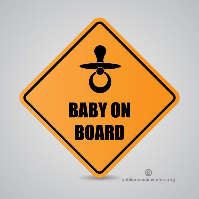 660x660 Baby On Board Vector Sign