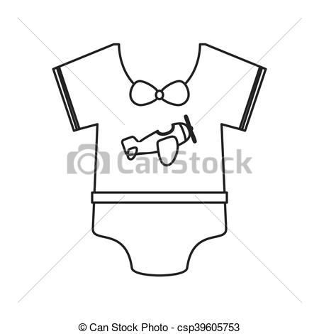 Flat Design Baby Onesie Icon Vector Illustration 450x470 Flat Design Baby Onesie Icon Vector Illustration
