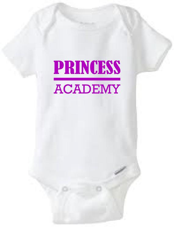 Princess Academy Baby Onesie Design Dxf Vector Etsy 570x741 Princess Academy Baby Onesie Design Dxf Vector Etsy