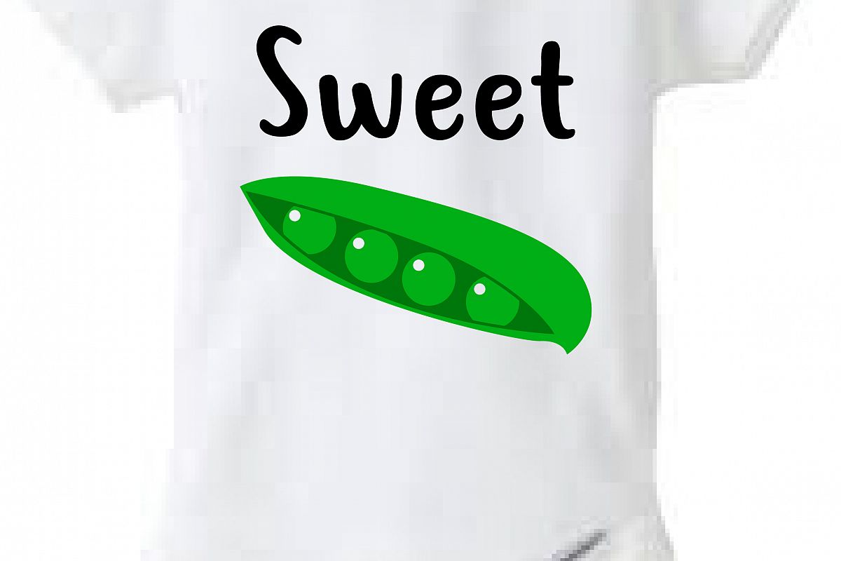 Sweet Pea Baby Onesie Design, Dxf, Vector For Use 1200x800 Sweet Pea Baby Onesie Design, Dxf, Vector For Use