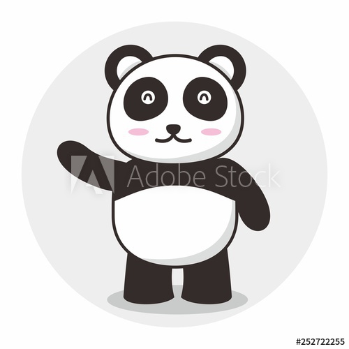 Cute Baby Panda Vector 500x500 Cute Baby Panda Vector