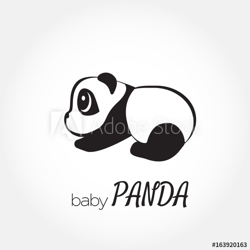 Cute Baby Panda Vector Illustration 500x500 Cute Baby Panda Vector Illustration