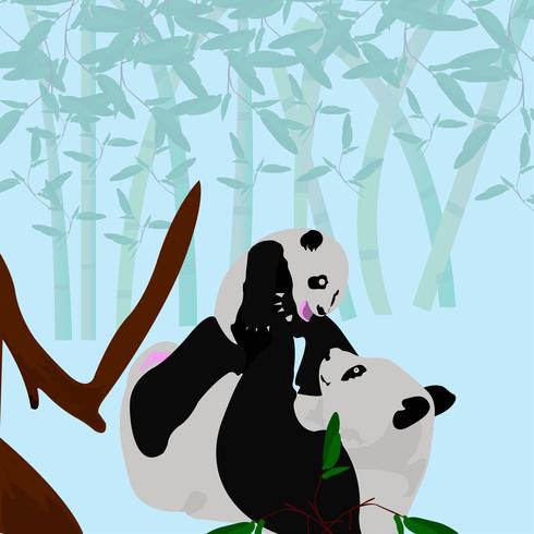 Mother Panda Playing With It's Baby Panda 490x490 Mother Panda Playing With It's Baby Panda