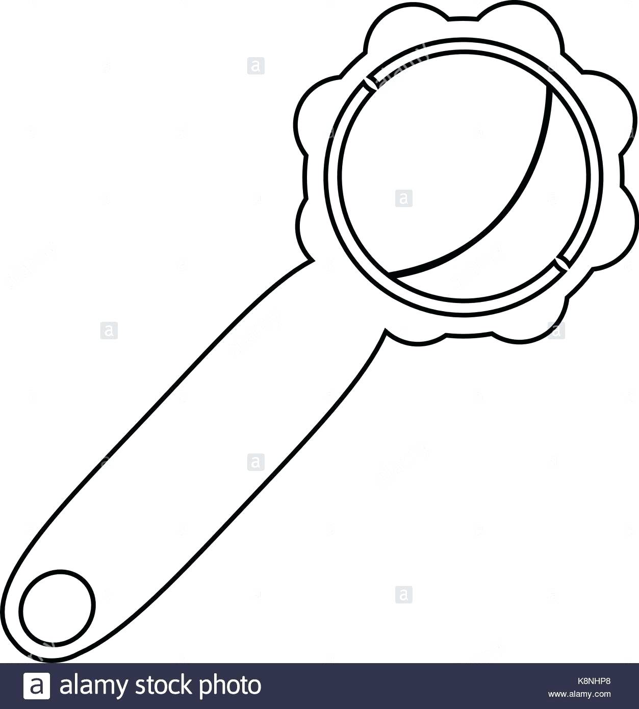 1253x1390 Baby Rattle Template