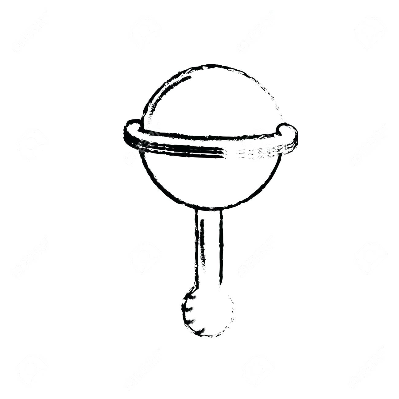 1300x1300 Baby Rattle Pic Vector Outline Icon Of Baby Rattle Baby Rattle