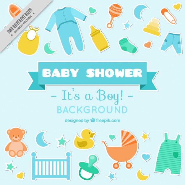 Hand Drawn Baby Shower Elements Background Vector Free Download 626x626 Hand Drawn Baby Shower Elements Background Vector Free Download