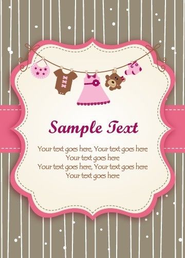 360x503 Set Of Cute Baby Backgrounds Vector Graphics Baby Shower