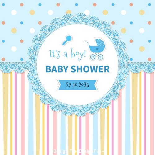 500x500 Baby Shower Vector Free Download