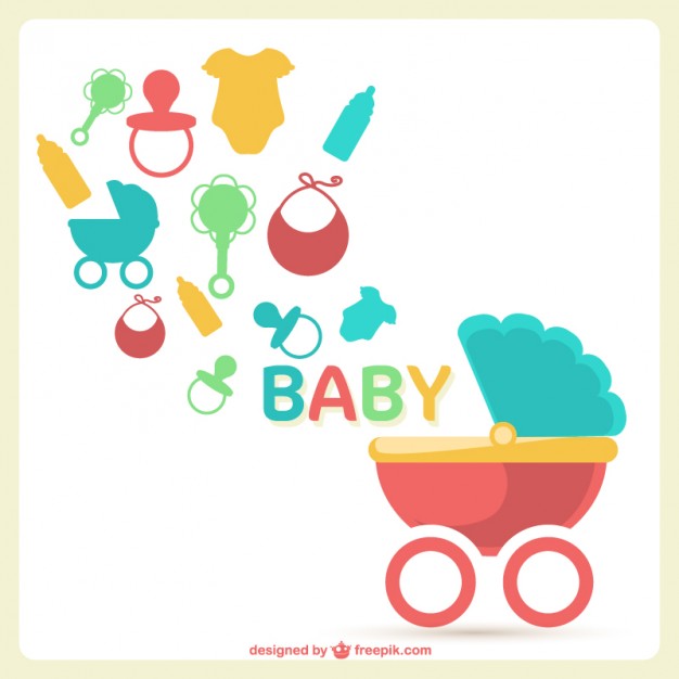626x626 Baby Shower Vector Free Download