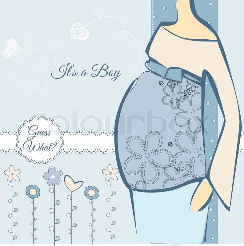 793x800 Baby Shower Invitation Stock Vector Colourbox