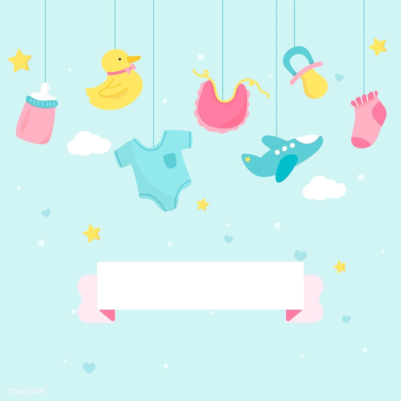 1400x1400 Baby Shower Vector Free Download