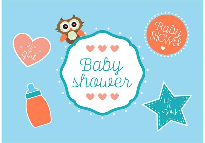 700x490 Baby Shower Vectors