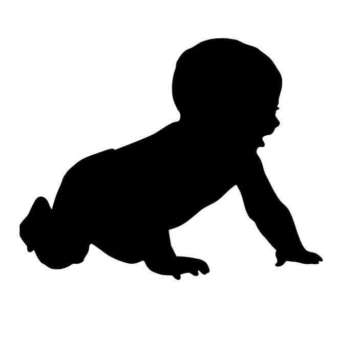 Baby Silhouette Vector