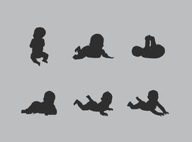 271x200 Baby Silhouette Free Vector Art