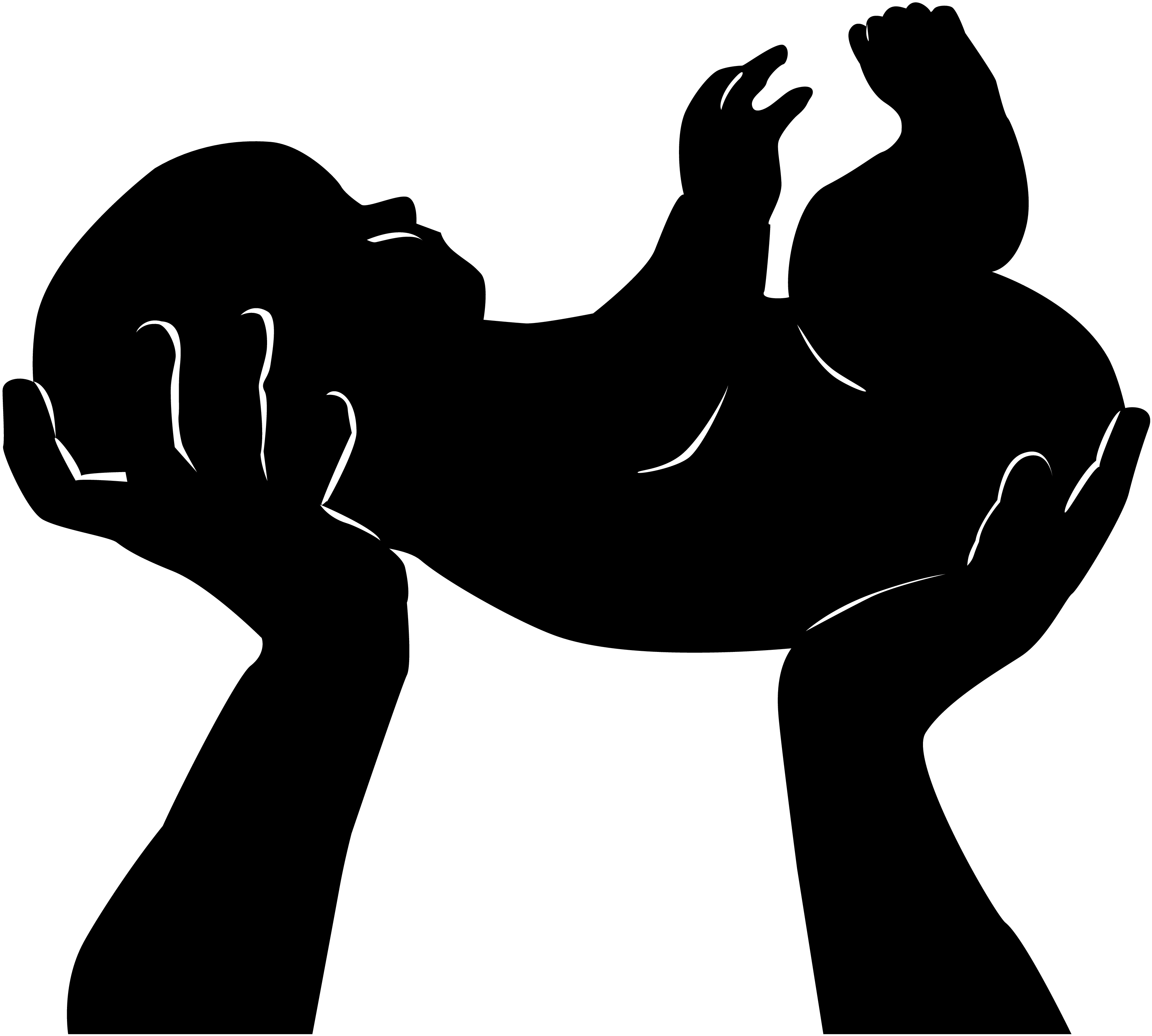 3300x2967 Images Of Baby Silhouette Vector