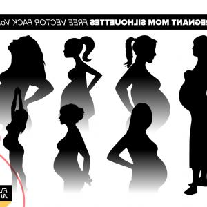 300x300 Mom Changing Baby Silhouette Vector Wallkeeper
