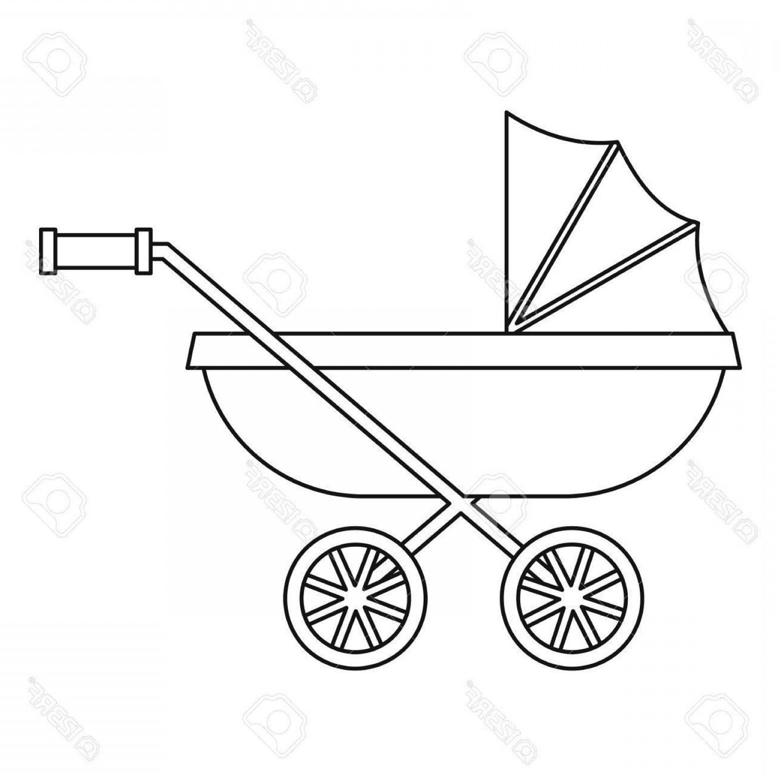 Photostock Vector Baby Stroller Icon Outline Illustration Of Baby 1560x1560 Photostock Vector Baby Stroller Icon Outline Illustration Of Baby