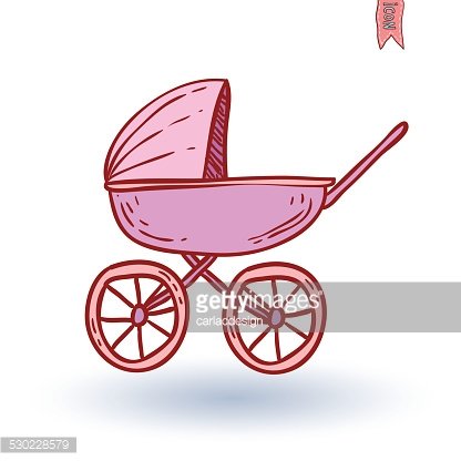 Baby Stroller, Vector Illustration Premium Clipart 416x416 Baby Stroller, Vector Illustration Premium Clipart