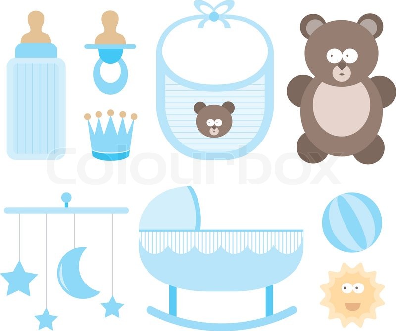 800x669 Baby Icon Set Child Stuff Stock Vector Colourbox
