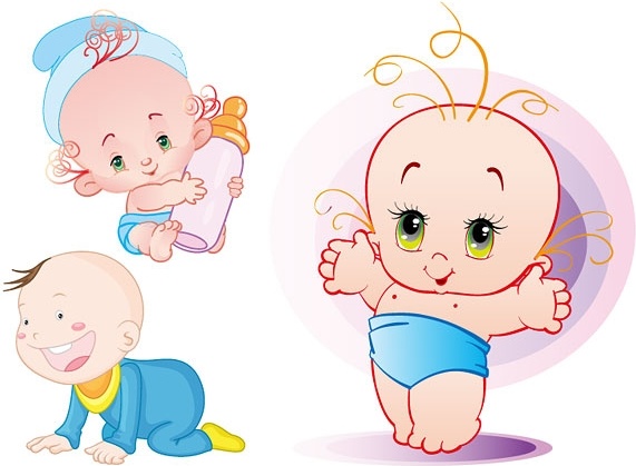 571x419 Cute Baby Vector Free Vector In Encapsulated Postscript
