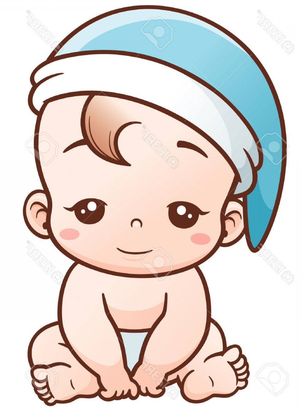 1170x1560 Photostock Vector Vector Illustration Of Cartoon Cute Baby Sleepy