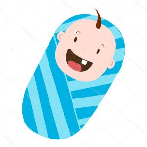 300x300 Stock Illustration Newborn White Baby Vector Graphics Savoyuptown